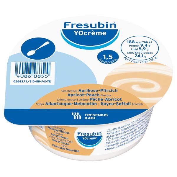 Фрезубин йогурт 125г смесь жидк.д/энт.пит. №4 стак. абрикос персик (Fresenius kabi deutschland gmbh)