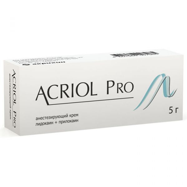 Акриол про 2,5%+2,5% 5г крем для местного применения,наружн. №1 туба