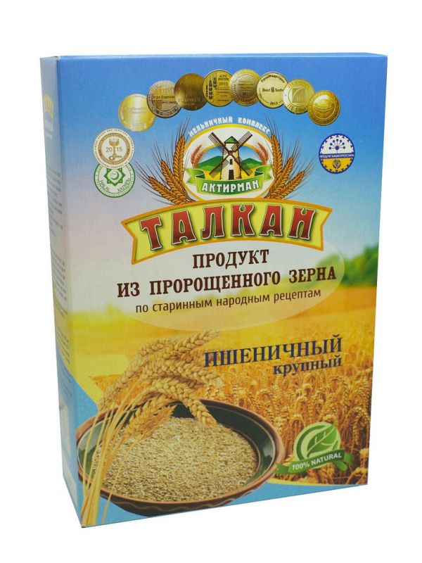 Актирман талкан пшеничный 400г мел.п.