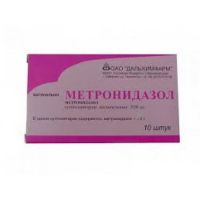 Метронидазол 500мг супп.ваг. №10 (ДАЛЬХИМФАРМ ОАО)