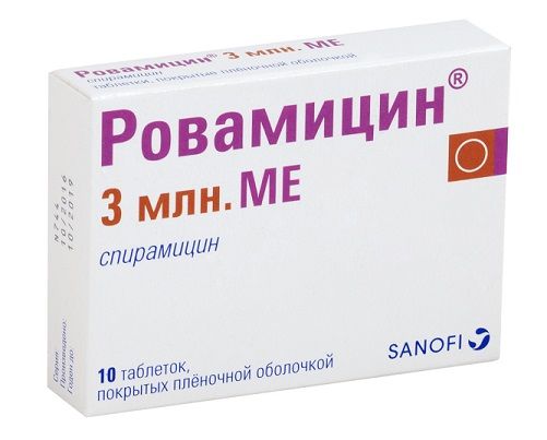 Ровамицин 3млн. ед таблетки покрытые плёночной оболочкой №10 (Sanofi-aventis s.p.a.)