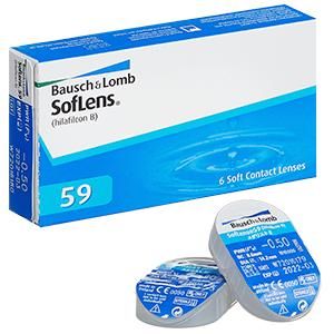 Линза контактная soflens 59 r8.6 -4,50