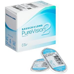 Линза контактная purevision2 №6 r8.6 -3,50