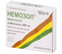 Немозол 400мг таблетки жевательные №1 (IPCA LABORATORIES LTD.)