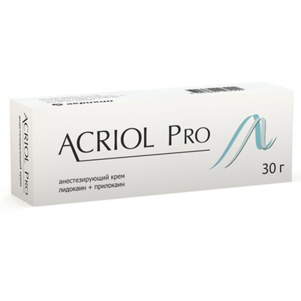 Акриол про 2,5%+2,5% 30г крем для местного применения,наружн. №1 туба