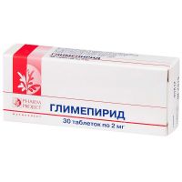 Глимепирид 2мг таблетки №30 (ФАРМПРОЕКТ ЗАО)
