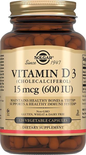 Солгар витамин d3 600ме капсулы №120