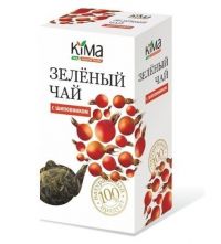 Кима чай зелёный байховый листовой высшего сорта 75г с шиповник (ФИРМА КИМА ООО)