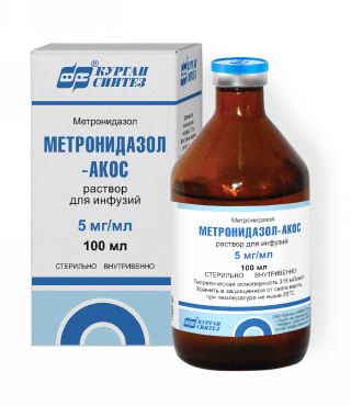Метронидазол 5мг/мл 100мл р-р д/инф. №1 фл.