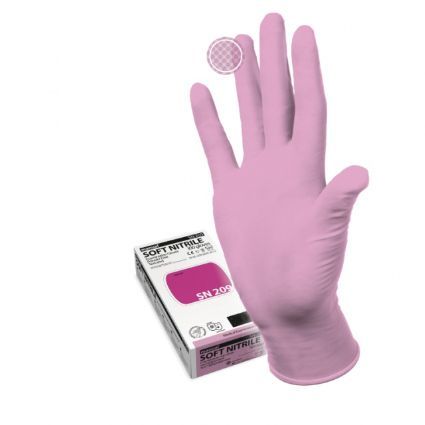 Перчатки нестерильные нитриловые sn209 пара xl розовые
