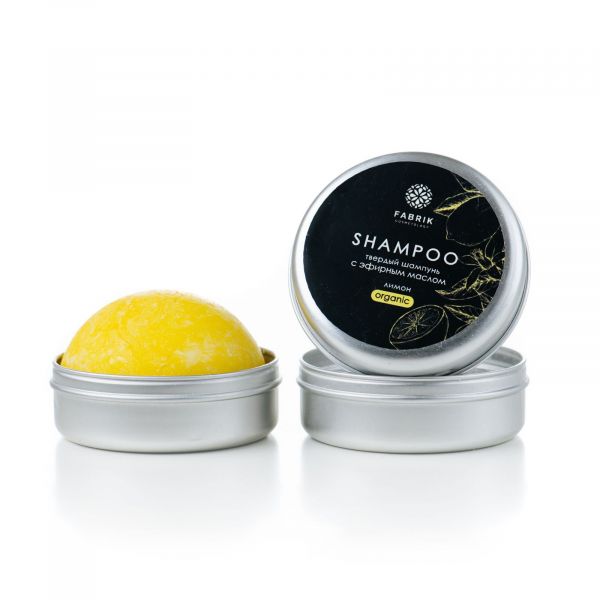 Фабрик косметолоджи шампунь твердый 55г лимон