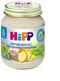 Хипп пюре 125г цв.капуста картофель говядина (HIPP GMBH&CO. EXPORT KG)