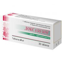 Доксазозин 4мг таблетки №30 (NU-PHARM INC./ ВЕКТОР-МЕДИКА ЗАО)
