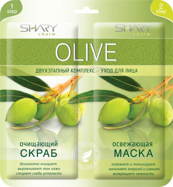 Шери комплекс-уход для лица olive скраб+освеж.маска
