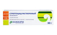 Стрептоцид растворимый 5% 30г линимент №1 туба (НИЖФАРМ ОАО)