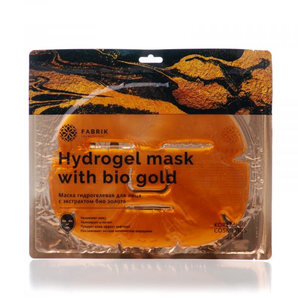 Фабрик косметолоджи маска для лица гидрогелевая 75г экстракт биозолота