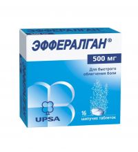 Эффералган 500мг таблетки шипучие для напитка №16 (UPSA SAS)