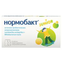 Нормобакт junior таблетки №20 (ANLIT LTD.)