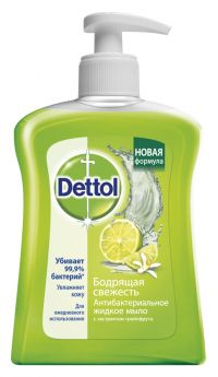 Деттол мыло жидкое антибактериальное для рук 250мл бодрящая свежесть (RECKITT BENCKISER HEALTHCARE LIMITED)