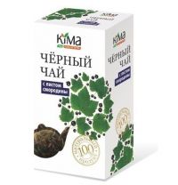 Кима чай черный байховый листовой высшего сорта 50г с листом черн.смор. (ФИРМА КИМА ООО)