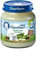 Гербер пюре 125г кабачок молоко (GERBER PRODUCTS COMPANY)