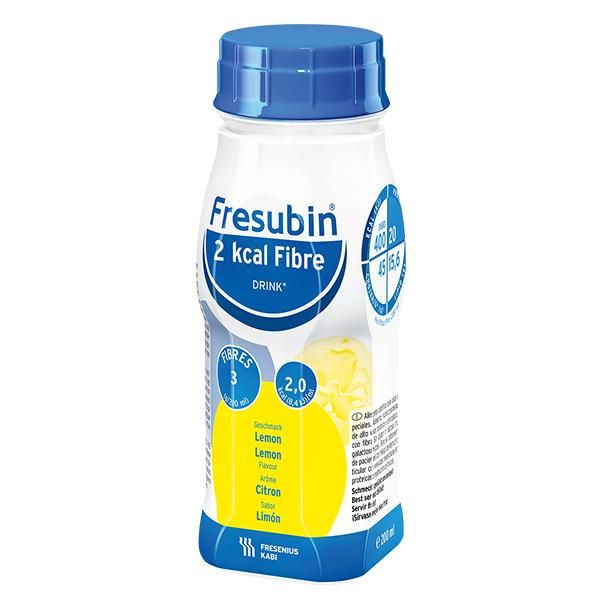 Фрезубин напиток 2 ккал 200мл №4 бут. с пищевыми волокнами лимон (Fresenius kabi deutschland gmbh)