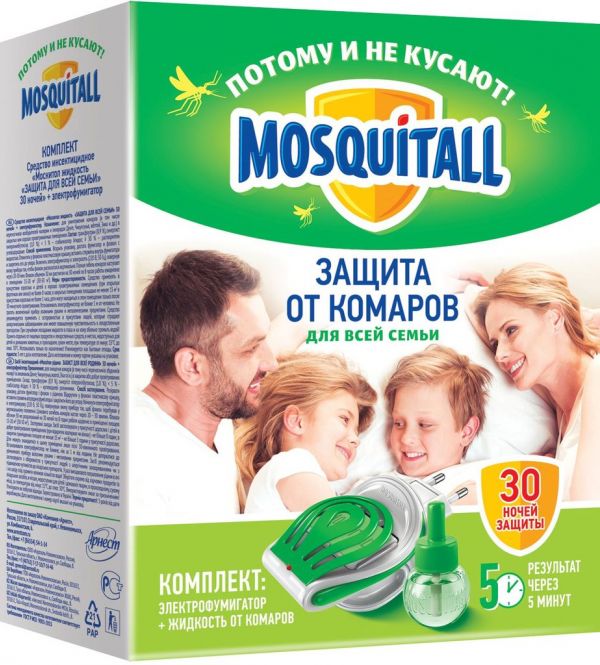 Москитол прибор + жидкость защита для взрослых 30 ночей