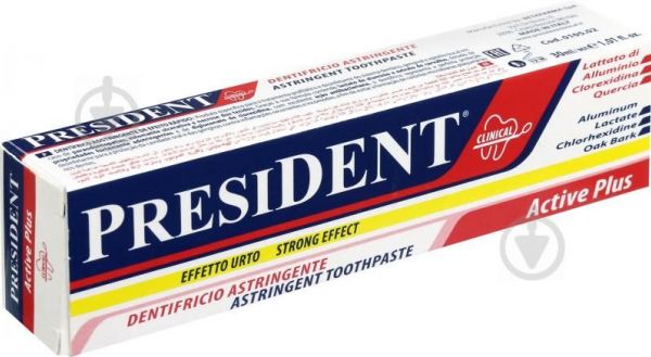 Президент зубная паста актив плюс 30мл