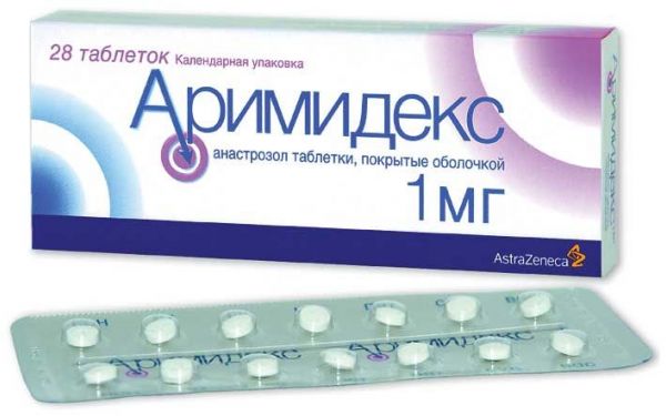 Аримидекс 1мг таблетки покрытые плёночной оболочкой №28