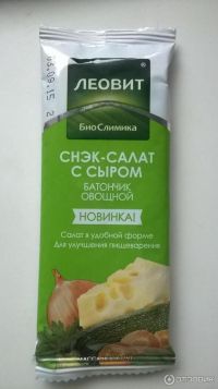 Леовит батончик овощной снэк-салат с сыром 25г (ЛЕОВИТ НУТРИО ООО)