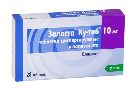 Заласта ку-таб 10мг таблетки диспергируемыев полости рта №28