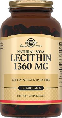 Солгар натуральный соевый лецитин капсулы №100 (SOLGAR VITAMIN AND HERB)