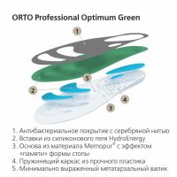 Стельки ортопедические orto-optimum green р.38 (SPANNRIT SCHUHKOMPONENTEN GMBH)