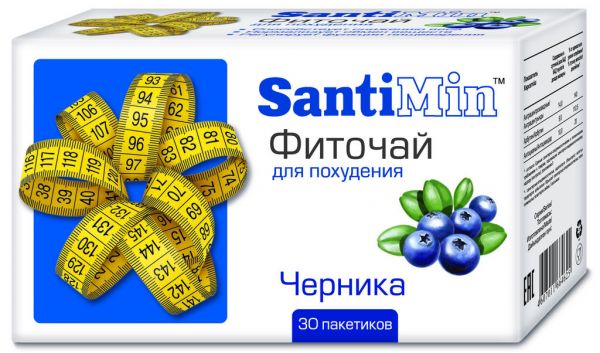 Сантимин для похудения фиточай №30 ф/п. черника
