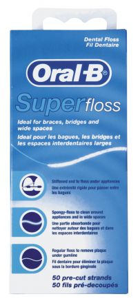 Орал би зубная нить super floss 50м (ORAL-B LABORATORIES IRELAND LTD.)