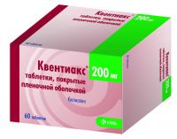 Квентиакс 200мг таблетки покрытые плёночной оболочкой №60 (KRKA D.D.)