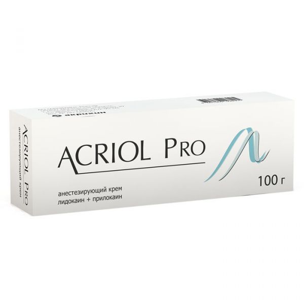 Акриол про 2,5%+2,5% 100г крем для местного применения,наружн. №1 туба