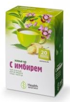 Зеленый чай с имбирем 2г №20 ф/п. (ЗДОРОВЬЕ ФИРМА ООО [НАХАБИНО])