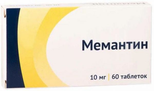 Мемантин 10мг таблетки покрытые плёночной оболочкой №60