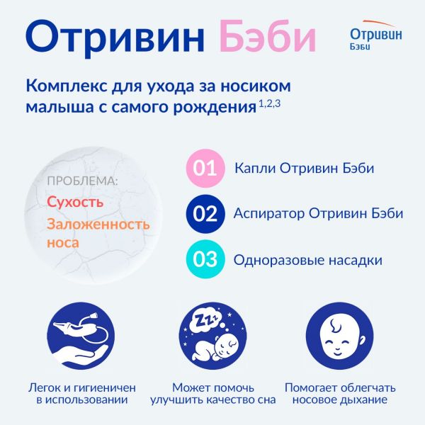 Отривин бэби насадки сменные для аспиратора №10 (Gsk consumer healthcare s.a)