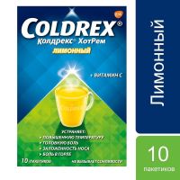 Колдрекс хотрем 5г порошок для приготовления раствора д/пр.внутр. №10 пакетики лимон (GLAXO WELLCOME GMBH & CO.)