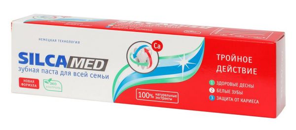 Силкамед зубная паста herbal complite 100мл 0211