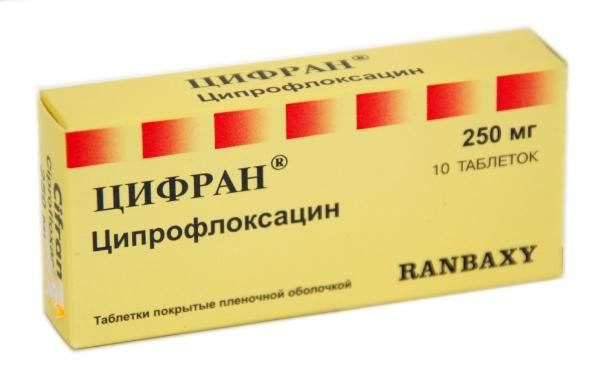 Цифран 250мг таблетки покрытые плёночной оболочкой №10 (Sun pharmaceutical industries ltd.)