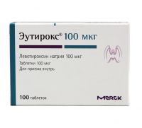 Эутирокс 100мкг таблетки №100 (MERCK KGAA_3)