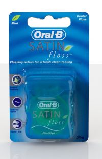 Орал би зубная нить satin floss 25м мята (ORAL-B LABORATORIES IRELAND LTD.)