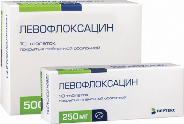 Левофлоксацин 250мг таблетки покрытые плёночной оболочкой №10