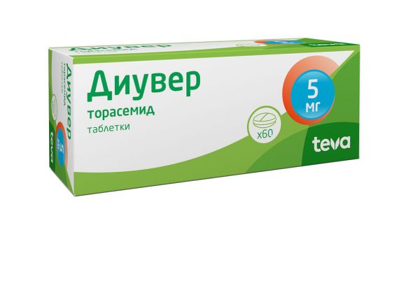 Диувер 5мг таб. №60 (Pliva krakow pharmaceutical company s.a.)