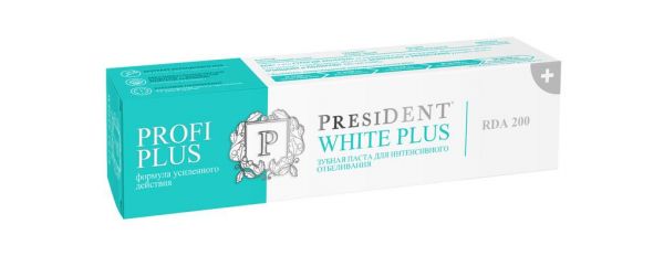 Президент зубная паста уайт плюс (профи) 30мл