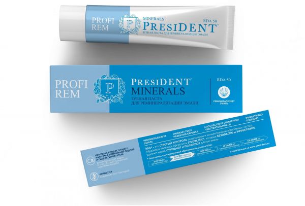 Президент зубная паста реминерализующая 50мл