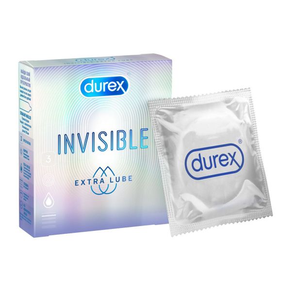 Презерватив durex №3 invisible extra lube